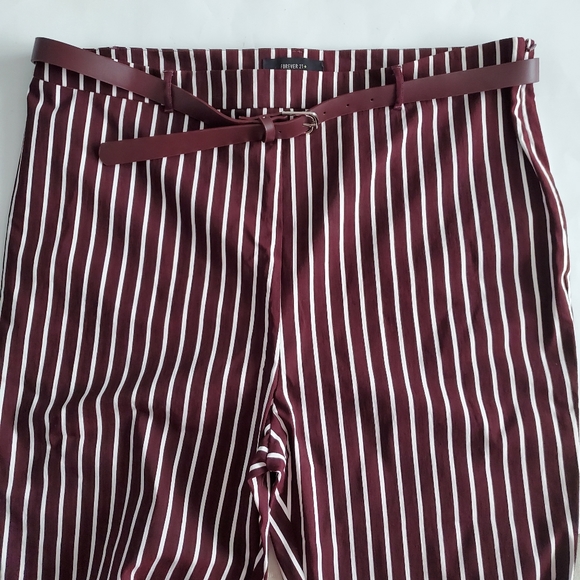 Forever 21 Plus Striped Belted Ankle Pants, 3X - Picture 4 of 8